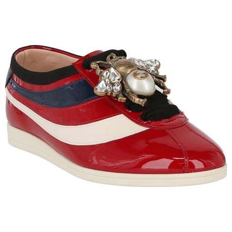 patent leather gucci sneakers|Gucci patent leather sneakers.